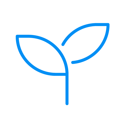 Line icon of leaf